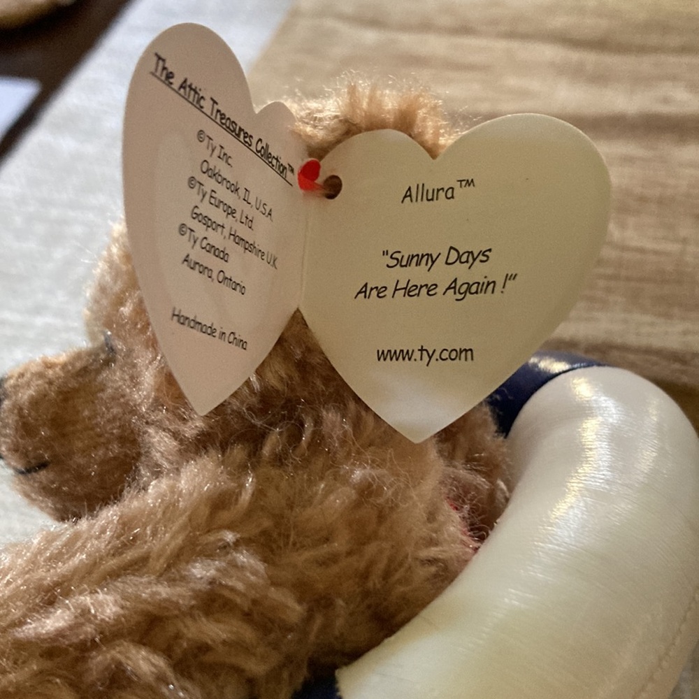 TY 1993 Beanie Baby Allura βSunny Days Are Here Again!β - Picture 6 of 6